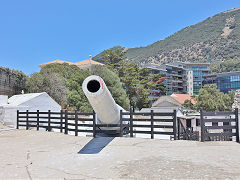 
The 100 ton gun at Rosia Bay, Gibraltar, July 2023