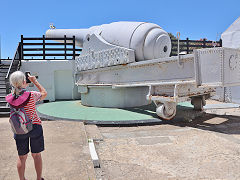 
The 100 ton gun at Rosia Bay, Gibraltar, July 2023