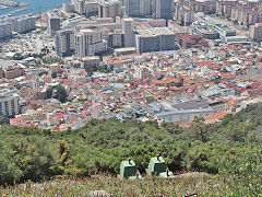 
Aerial ropeway pylon bases, Gibraltar, July 2023