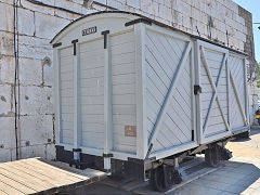 
The restored box van, Gibraltar, July 2023