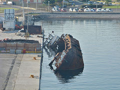 
'Gallions Reach' in or under Corfu harbour, September 2009