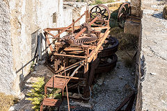 
The gear drive for both ropeways, Naxos, October 2015