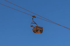 
A bucket on its way to Mounsouna, Naxos, October 2015