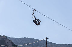 
A bucket on its way to Mounsouna, Naxos, October 2015