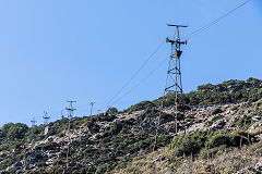 
A pylon on the Mounsouna ropeway, Naxos, October 2015