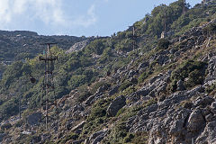 
A pylon on the Mounsouna ropeway, Naxos, October 2015