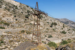 
A pylon on the Mounsouna ropeway, Naxos, October 2015