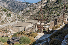 
A pylon on the Mounsouna ropeway, Naxos, October 2015