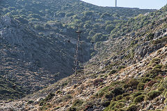 
A pylon on the Mounsouna ropeway, Naxos, October 2015