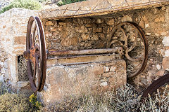 
The start of the Lionas cable from the gearbox, Naxos, October 2015