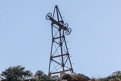 
A pylon on the Lionas ropeway, Naxos, October 2015