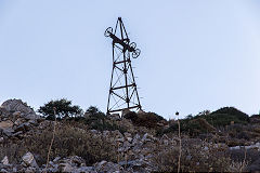 
A pylon on the Lionas ropeway, Naxos, October 2015