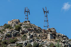 
A pylon on the Lionas ropeway, Naxos, October 2015