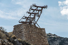 
Halfway station on the Lionas ropeway, Naxos, October 2015