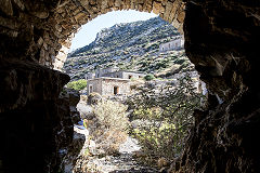 
North bank lower level at Stravolagada, Naxos, October 2015