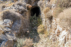 
North bank main level at Stravolagada, Naxos, October 2015