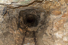 
The level at the top of the hill to Lionas looking down, Naxos, October 2015