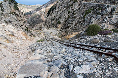 
Looking down the incline, Naxos, October 2015