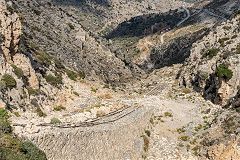 
Looking down past the gallery, Naxos, October 2015