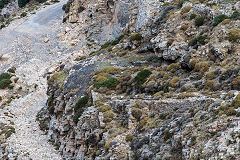 
Looking down to incline foot, Naxos, October 2015