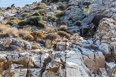 
Roadside level 2 with 'L' shaped tramway, Naxos, October 2015