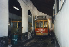 
Ex Lisbon '734' and '704' on the Soller Railway, Palma, Mallorca, May 2003
