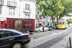 
Tram No 581 at Lisbon, May 2016