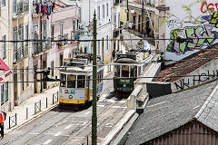 
Trams Nos 735 and 541 at Lisbon, May 2016