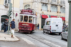 
Tourist tram No 5, ex No 583, Lisbon, May 2016