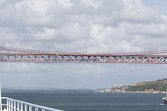 
Train on the Tagus Bridge, Lisbon, May 2016