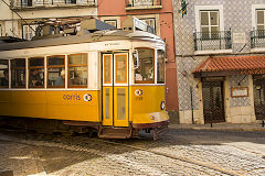 
Tram No 575 at Lisbon, March 2014