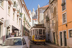 
Tram No 578 at Lisbon, March 2014