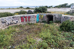 Gun battery at Ibiza harbour, May 2018