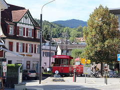 
Altstatten Station from the town, September 2022