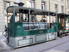 
Bern steam tram '12' and trailer, September 2022