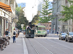 
Bern steam tram '12' and trailer, September 2022