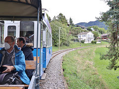 
Lausanne tram '28' between Blonay and Chamby, September 2022 