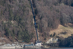 
The Beatenberg funicular, Lake Thun, Interlaken, February 2019