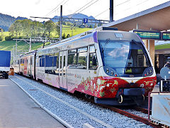 
MOB '242' at Zweisimmen going to Lenk, September 2022