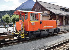 
RhB '111' at Scuol Tarasp, September 2022