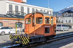 
RhB works loco '22' at Tirano, Italy, February 2019