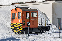 
RhB works loco '26' at Arosa, February 2019