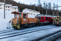 
RhB '51' and '119' at Pontresina, February 2019