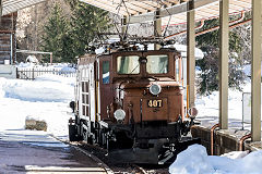 
RhB '407' at Bergun Museum, February 2019