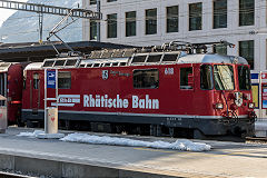 
RhB '618' at Chur, February 2019