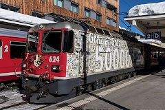 
RhB '624' at Davos, February 2019