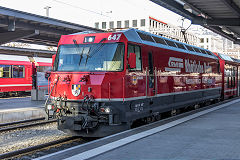 
RhB '647' at Chur, February 2019