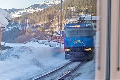 
RhB '652' between Bergun and Landquart, February 2019