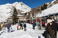 
RhB Alp Ghum Station, the highest of the line, February 2019