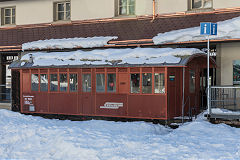 
RhB old coach at Bergun Museum, February 2019